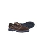 Dark Brown Men Bavarian Shoes with Embroidery - Image 2