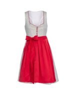 Ruby Red & Ivory Mini Dirndl Dress