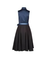 Midnight Sapphire – Blue Midi Dirndl with Floral Accents - Image 3