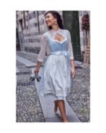 Anneliese – Ice Blue & Pearl White Dirndl - Image 3