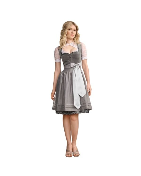 Slate Grey & Silver Dirndl