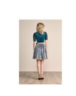 Roseline – Teal Velvet & Sand Beige Mini Dirndl - Image 6