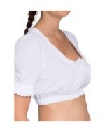 Greta – Alpine White Puff-Sleeve Dirndl Blouse - Image 2