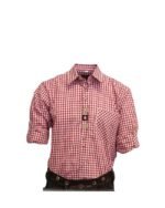 Regensburg Red Gingham Trachten Shirt - Image 2