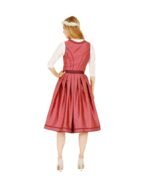 Rosewood Brocade & Blush Embroidered Long Dirndl - Image 4