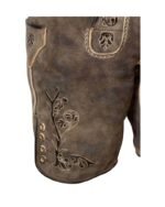 Edelweiss Bavarian Stag Embroidered Lederhosen - Image 2