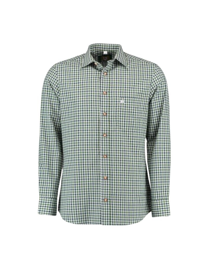 Garmisch Forest Checkered Trachten Shirt – Traditional Bavarian Style