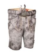 Florian – Frosted Gray Traditional Short Lederhosen