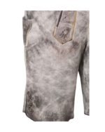 Florian – Frosted Gray Traditional Short Lederhosen - Image 3