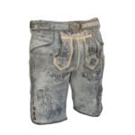 Garmisch Frost Grey Suede Lederhosen
