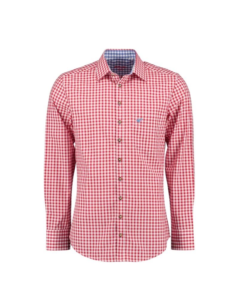 Regensburg Red Gingham Trachten Shirt