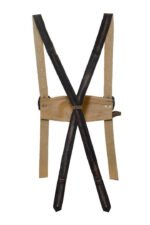 Genuine Brown Lederhosen Suspenders | Embroidered Bavarian Leather Design - Image 2