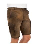 Inzell Mocha Cargo Lederhosen - Image 2