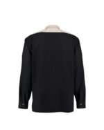 Bamberg Black Oktoberfest Shirt with Beige Collar & Embroidery - Image 3