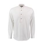 Ivory Band-Collar Oktoberfest Shirt – Berchtesgaden
