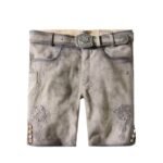 Stone Mist Embossed Bavarian Lederhosen