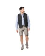Passau Stone Mist Embossed Bavarian Lederhosen - Image 5