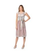 Jessica – Dusty Pink & Pearl Beige Lace Dirndl - Image 4
