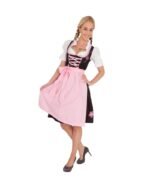 Elvira – Dusty Cocoa & Rose Beige Dirndl - Image 3