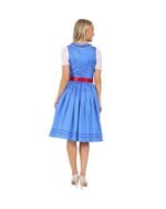 Amara – Royal Blue & Scarlet Lace Dirndl - Image 5