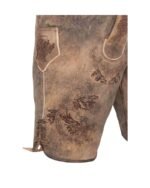 Tegernsee Ember Oak – Suede Lederhosen with Deep Brown Phoenix Embroidery - Image 3
