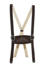 Lukas – Umber Brown Bavarian Suede Suspenders