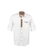 Lewandowski – Cream Embroidered Trachten Shirt - Image 2
