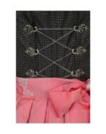 Luisa – Midnight Black & Rose Pink Dirndl - Image 2