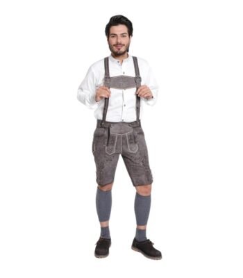 Male Authentic Black Lederhosen-Christoph Lederhosen