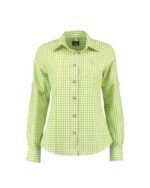 Maria – Lime Green Gingham Women's Bavarian Shirt