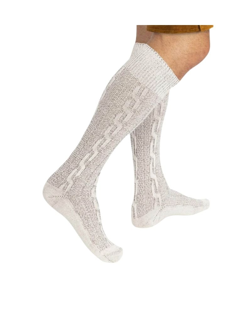 Men’s Bavarian Socks White Alpine Frost Bavarian Socks