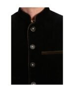 Klara – Deep Black Contrast-Trim Trachten Vest - Image 3