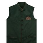 Modern Green Lederhosen Waistcoat