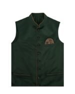 Modern Green Lederhosen Waistcoat