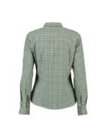 Natascha – Alpine Green Gingham Women's Oktoberfest Shirt - Image 3