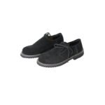 Men's Black Suede Haferl Shoes | Oktoberfest Footwear