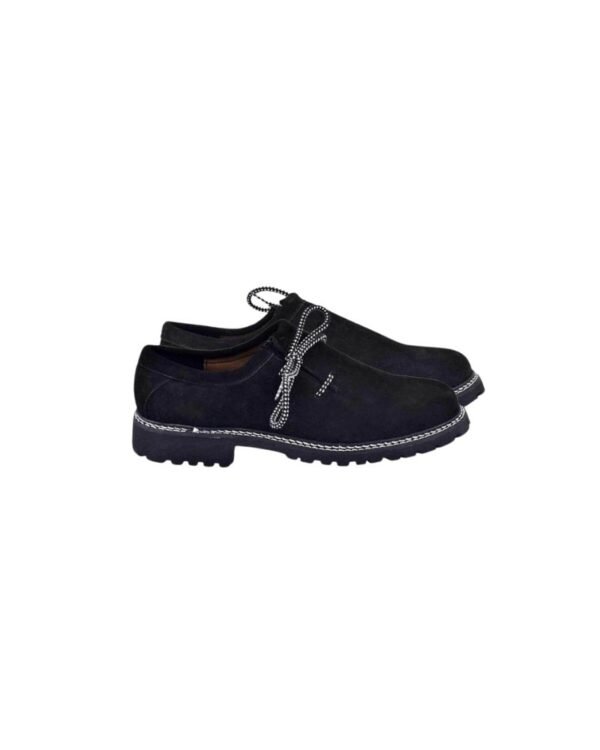 Men's Black Suede Bavarian Shoes