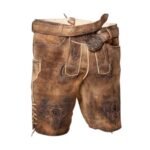 Norris Antique Saddle – Rugged Bavarian Leather Shorts