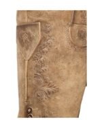 Oberstdorf Moorland Tan Lederhosen – Traditional Suede Shorts - Image 3