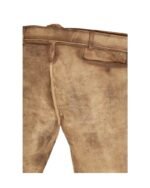 Oberstdorf Moorland Tan Lederhosen – Traditional Suede Shorts - Image 4