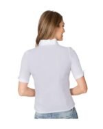 Saskia – White Button-Front Half-Sleeve Oktoberfest Shirt - Image 4