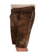 Mittenwald Hirsch Lederhosen with Etched Deer Buckle - Image 5