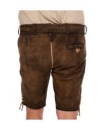 Mittenwald Hirsch Lederhosen with Etched Deer Buckle - Image 6