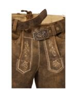 Passau Rich Umber Brown Traditional Lederhosen - Image 2