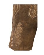Passau Rich Umber Brown Traditional Lederhosen - Image 3