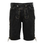 RALKO Black Traditional Jeans Lederhosen