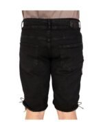Kempten Noir Denim Lederhosen – Modern Black Bavarian Shorts - Image 5