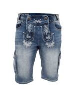 Benedikt Alpine Denim Blue Lederhosen