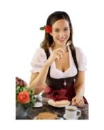 Wolfratshausen – Garnet Rose Dirndl with Heart Charm Bodice - Image 4