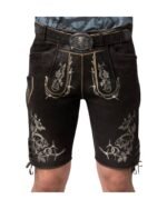 Schwarzberg Black Suede Hunter’s Lederhosen - Image 2